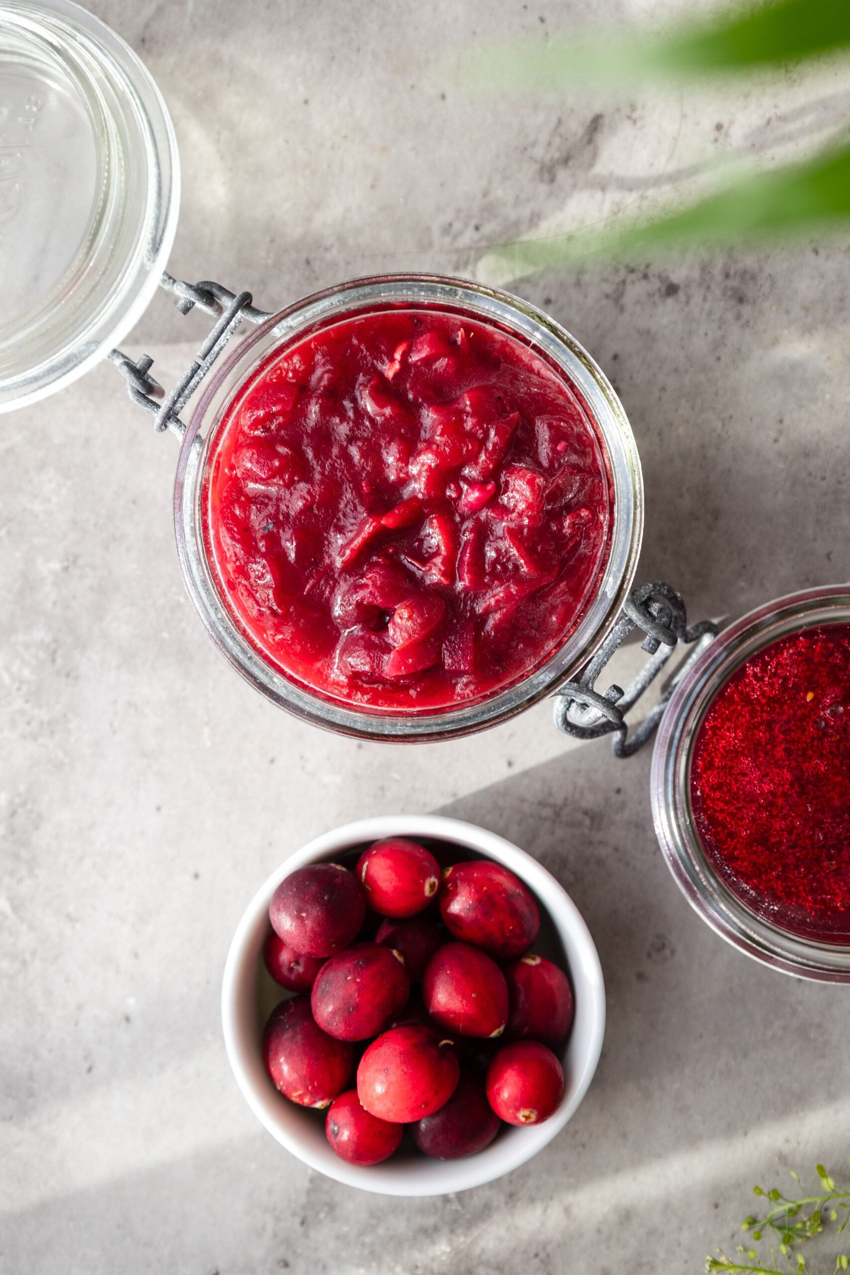 Cranberrychutney im Glas