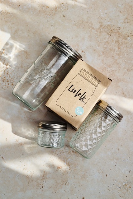 Set von Lioleli mit Einmachglaesern