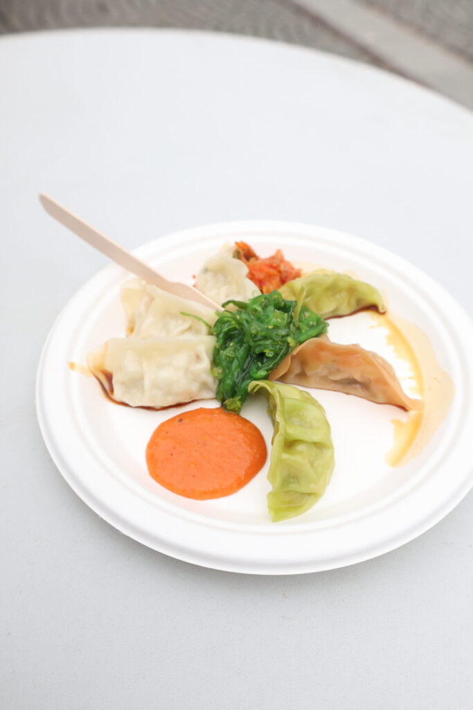 Tibetische Momos am Street Food Festival in Gmunden